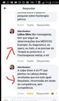 Comentários no Facebook