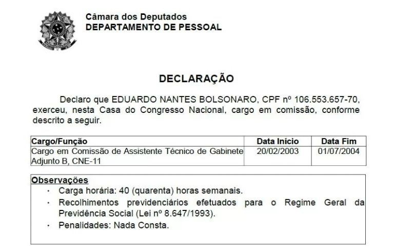 Declaração