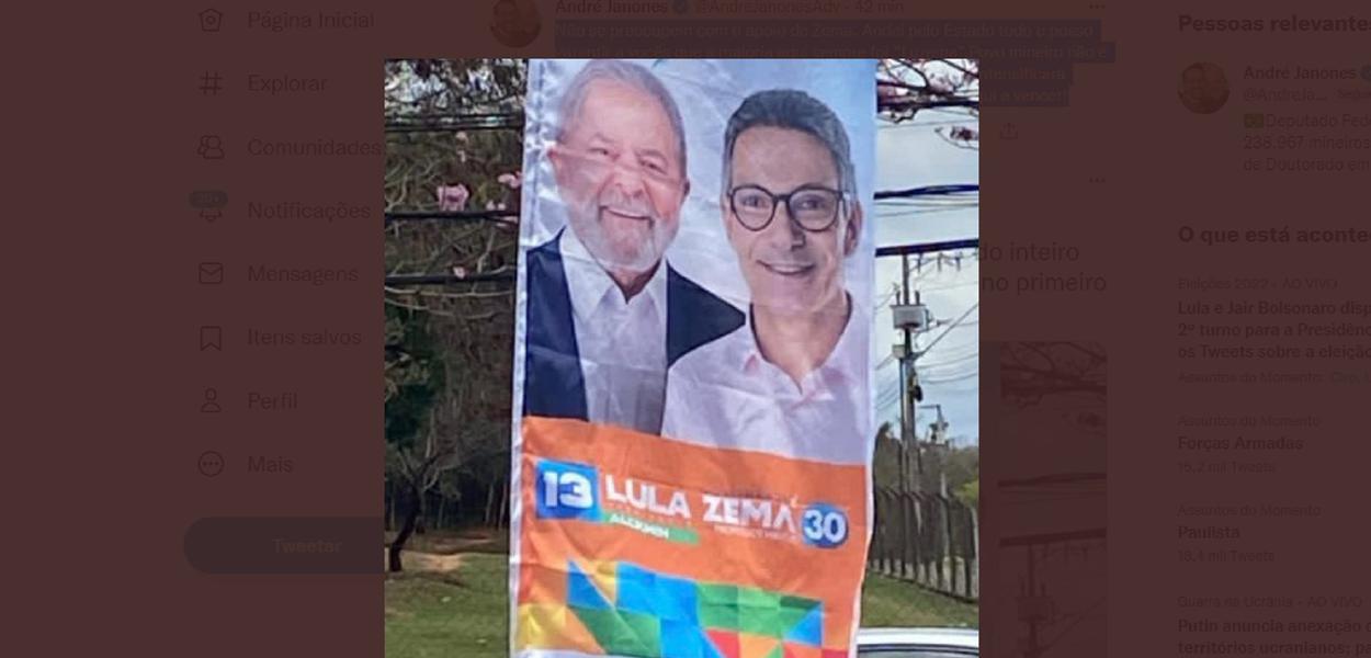 Janones denuncia que Zema usou dobradinha com Lula para garantir vitória no 1º turno e agora apoia Bolsonaro