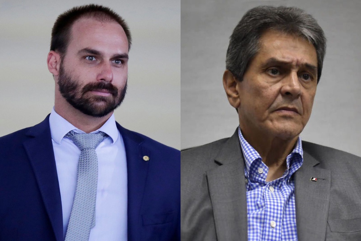 Eduardo Bolsonaro e Roberto Jefferson