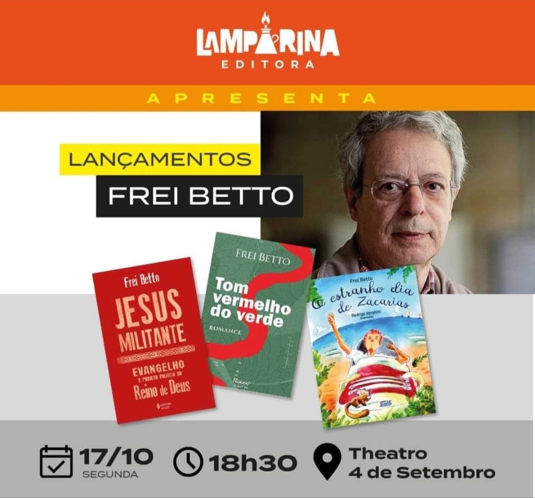 Frei Betto lança três livros em Teresina