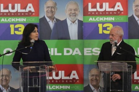 Lula e Simone Tebet