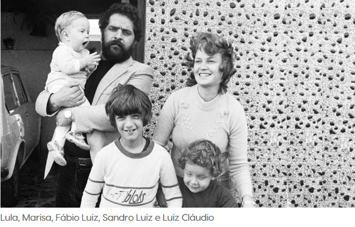 Lula, Marisa e filhos