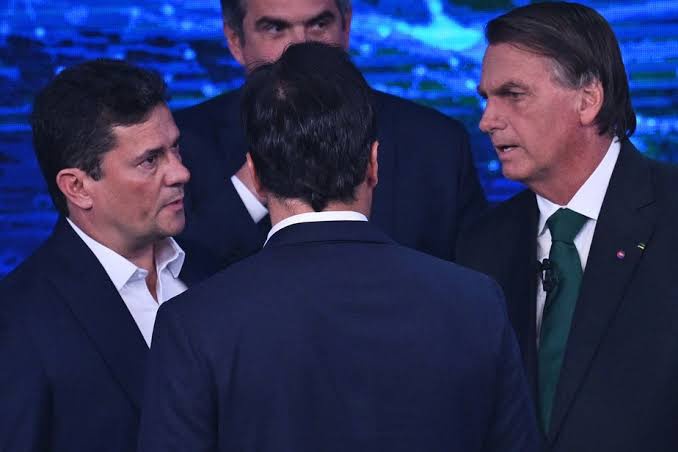 Moro no debate com Bolsonaro