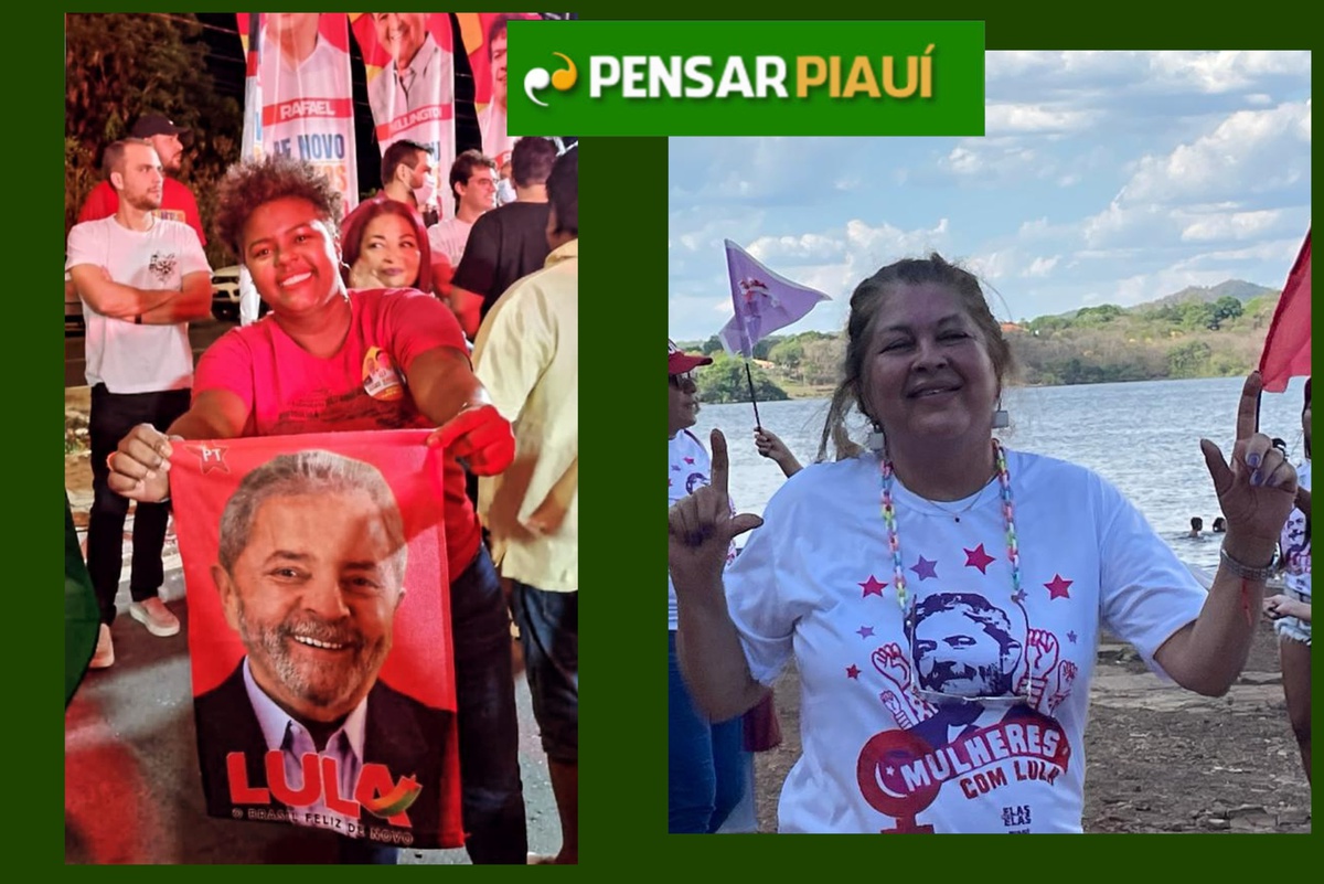 Nayara Costa e Zenaide Lustosa, membros da coordenação da campanha de Lula no Piauí