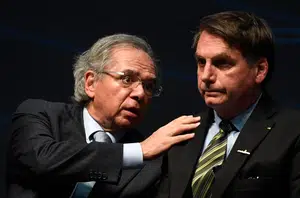 Paulo Guedes e Bolsonaro(Reprodução)
