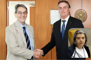 Roberto Jefferson, Jair Bolsonaro e Carmem Lúcia(O Globo)
