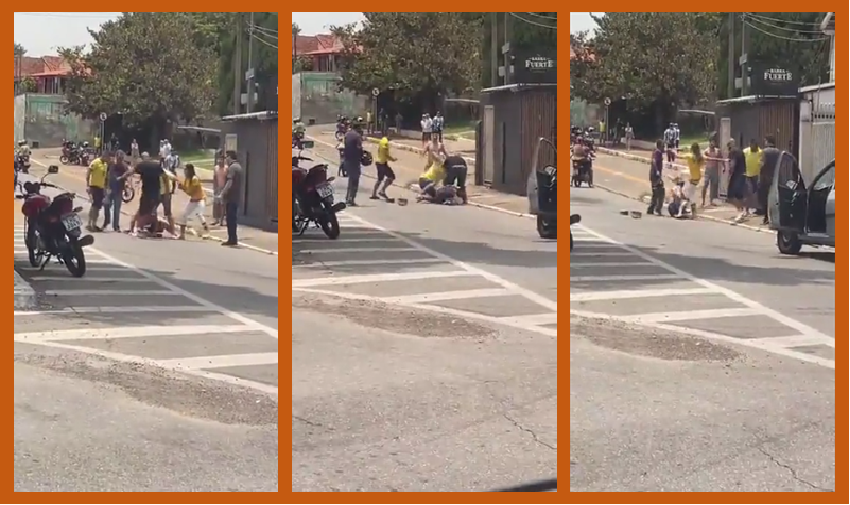 Bolsonaristas espancam homem que tentou furar carreata golpista em SP