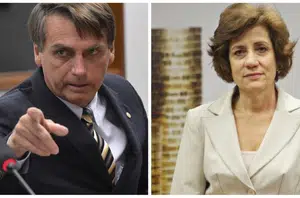 Bolsonaro e Miriam Leitão(Divulgação)