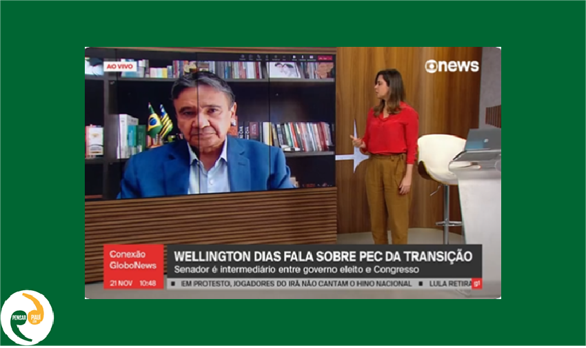 Vídeo: Na GloboNews, Wellington Dias fala sobre PEC da Transição