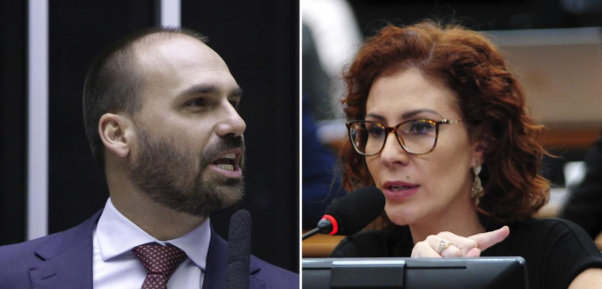 Eduardo Bolsonaro e Carla Zambelli