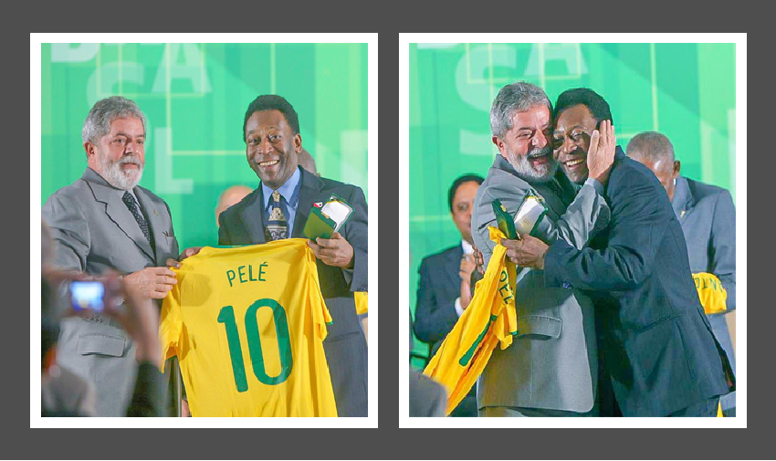 "Eu vi o Pelé dar show", diz Lula em homenagem a Pelé