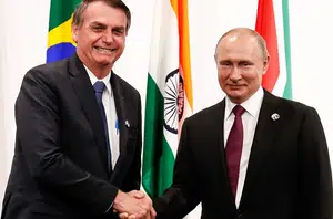 Bolsonaro e Putin(Reprodução)