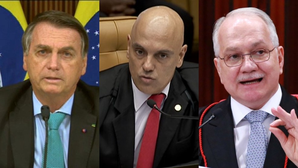 Bolsonaro recebe visita 'você vai ter que nos engolir' de Moraes e Fachin