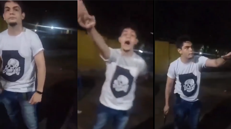 Teresina: jovem com camiseta nazista faz saudação à “raça ariana” e é expulso de bar