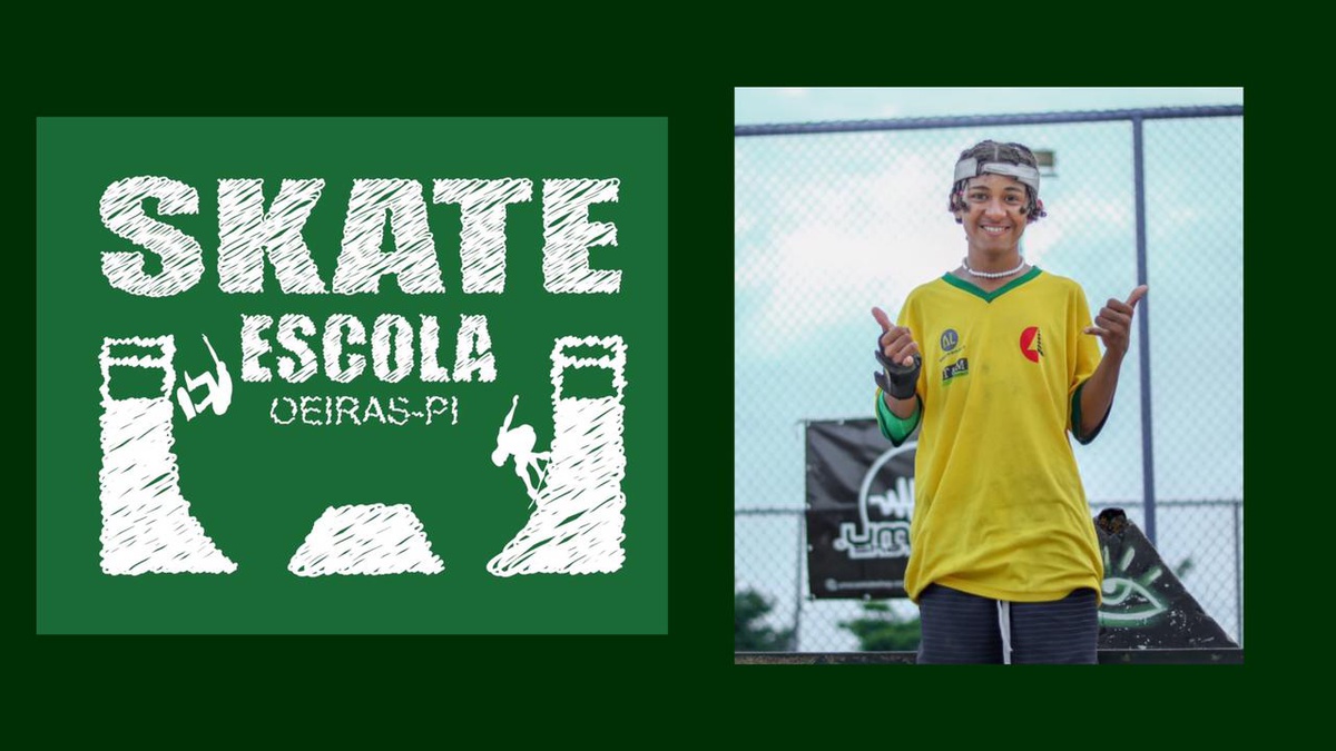Projeto Skate Escola Oeiras e o atleta Carlito Júnior