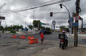 Trecho da avenida Homero foi interditado em Teresina(G1)