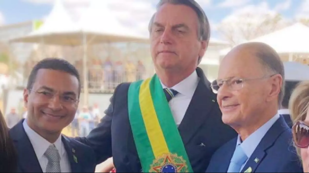 Marcos Pereira, Jair Bolsonaro e Edir Macedo