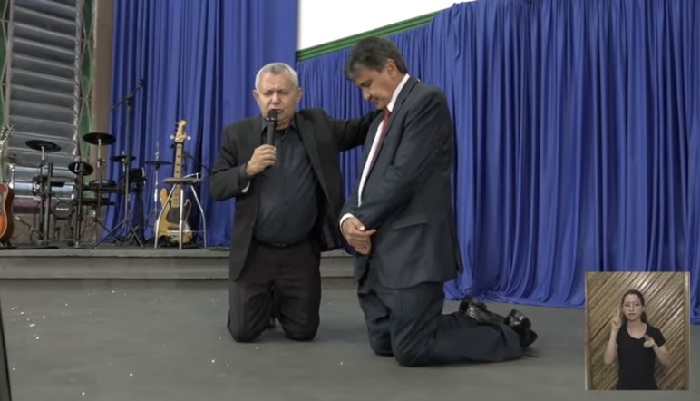 Pastor Luís Gonzaga e Wellington Dias