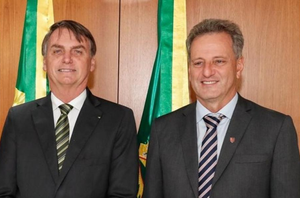Bolsonaro e Landim(Divulgação)