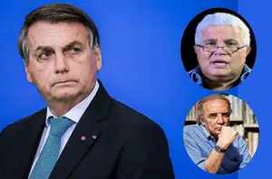 Bolsonaro, Noblat e Jânio(Montagem pensarpiauí)