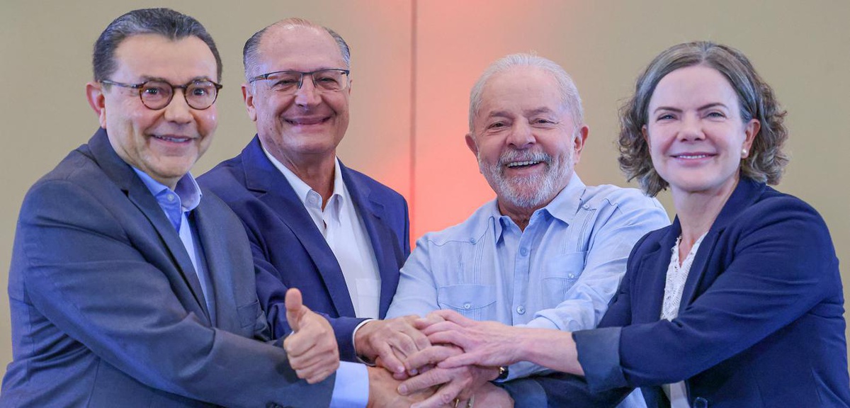 Carlos Siqueira, Geraldo Alckmin, Gleisi Hoffmann e Lula