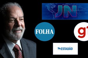 Lula e a mídia comercial(Ricardo Stuckert e montagem do pensarpiauí)