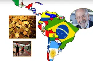 Lula e moeda da América Latina(Montagem pensarpiauí)
