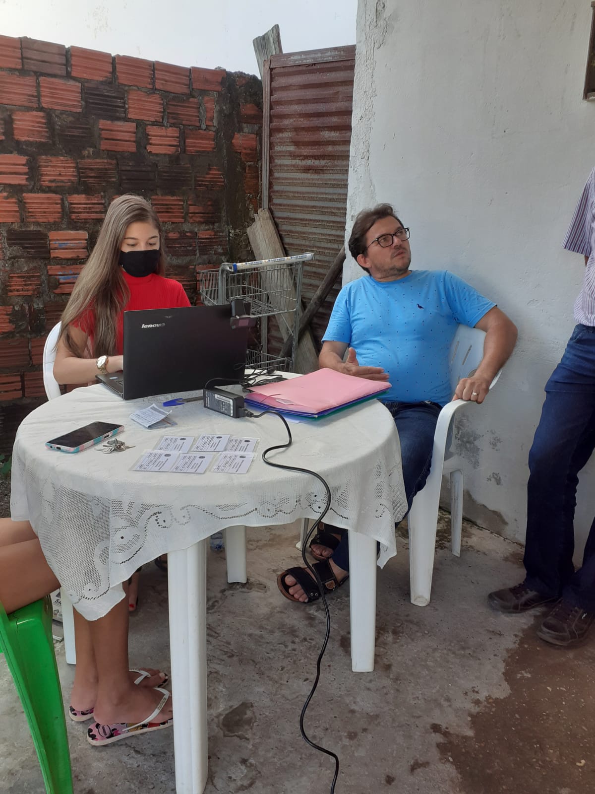 Projeto sendo executado no bairro Horto Florestal