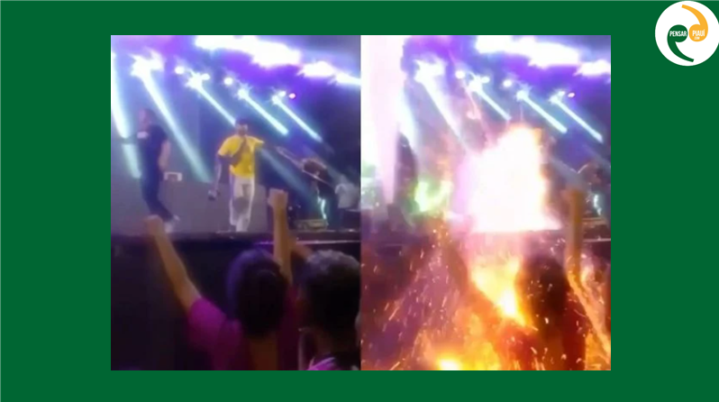 Miguel Alves: artista dispara fogos de artifício em show e fere fã nos olhos