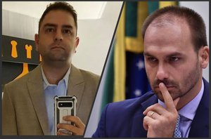 Luís Cláudio e Eduardo Bolsonaro(Reprodução)