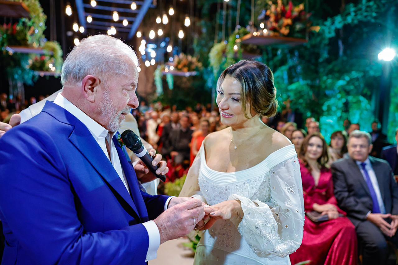 O casamento de Lula e Janja