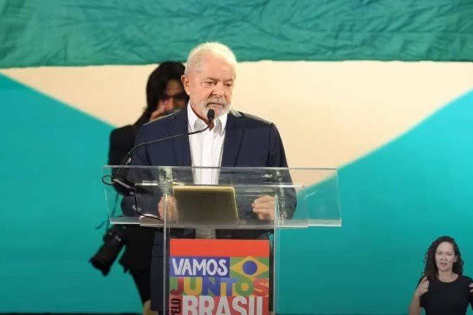 Lula no lançamento da pré-candidatura