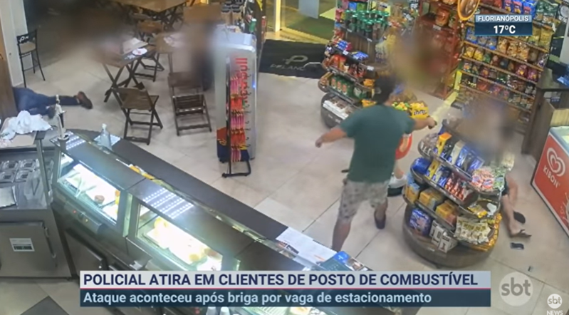 VÍDEO: Policial federal abre fogo em posto de gasolina em Curitiba