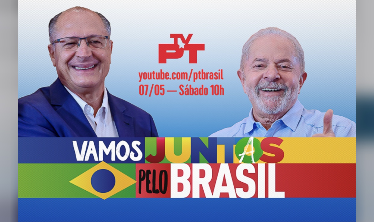 Ao vivo: lançamento da pré-candidatura Lula-Alckmin