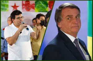 Bolsonaro e Rafael Fonteles(Reprodução)