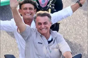 Delegado Éder Mauro (PL-PA) e Bolsonaro(Divulgação)