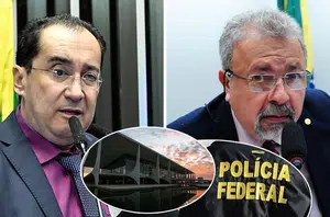 Jorge Kajuru, Elias Vaz, Polícia Federal e o Palácio do Planalto(Reprodução/247)