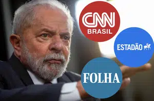 Lula e a mídia comercial(Montagem Pensarpiauí)