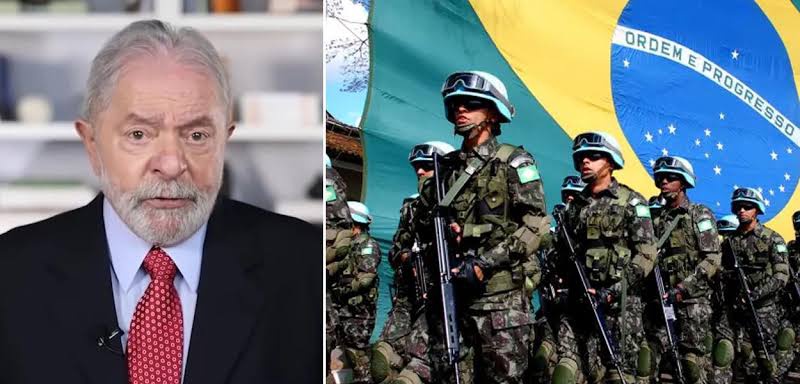 Lula e militares