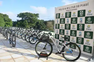 Novas bicicletas para patrulhamento da PM(Reprodução/CCOM)