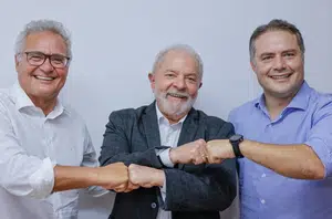 Senador Renan Calheiros, Lula, e o governador Renan Calheiros Filho(Ricardo Stuckert)
