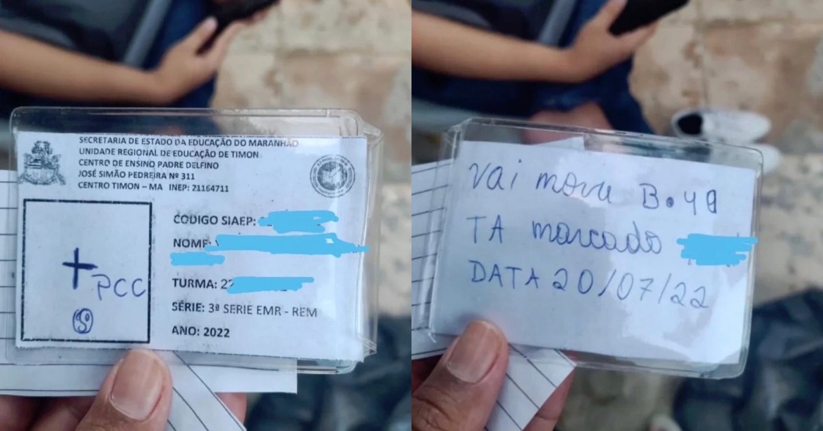 Suspeitos escreveram na carteirinha do estudante a data da sua suposta morte