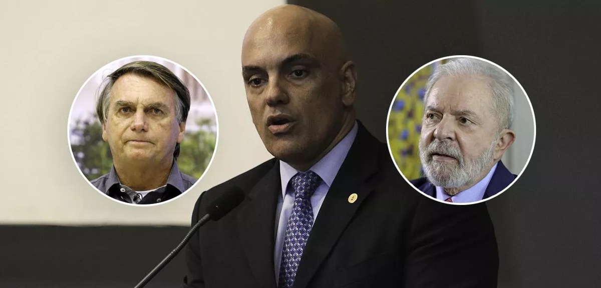 Bolsonaro, Alexandre de Moraes e Lula