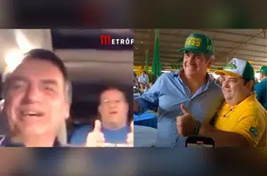 Bolsonaro, Tiago Junqueira e Ciro Nogueira(Montagem pensarpiauí)