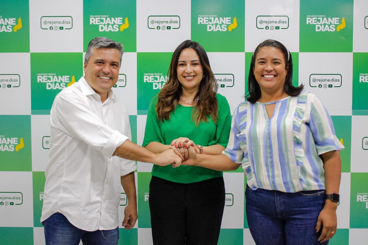 Camila Barbosa, deputada Rejane Dias e Dr. Vinícius Nascimento