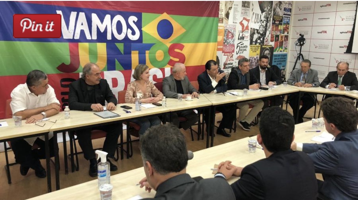 Encontro com representantes do MDB de onze estados, em São Paulo