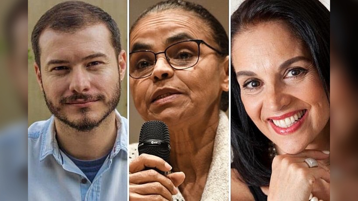 Juliano Medeiros, Marina Silva e Lu Alckmin