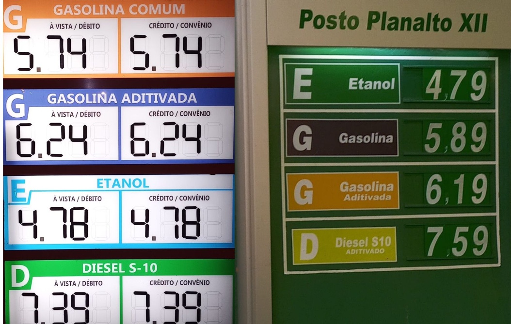 Os postos mostram diferença pequena dos altos preços do diesel em Teresina