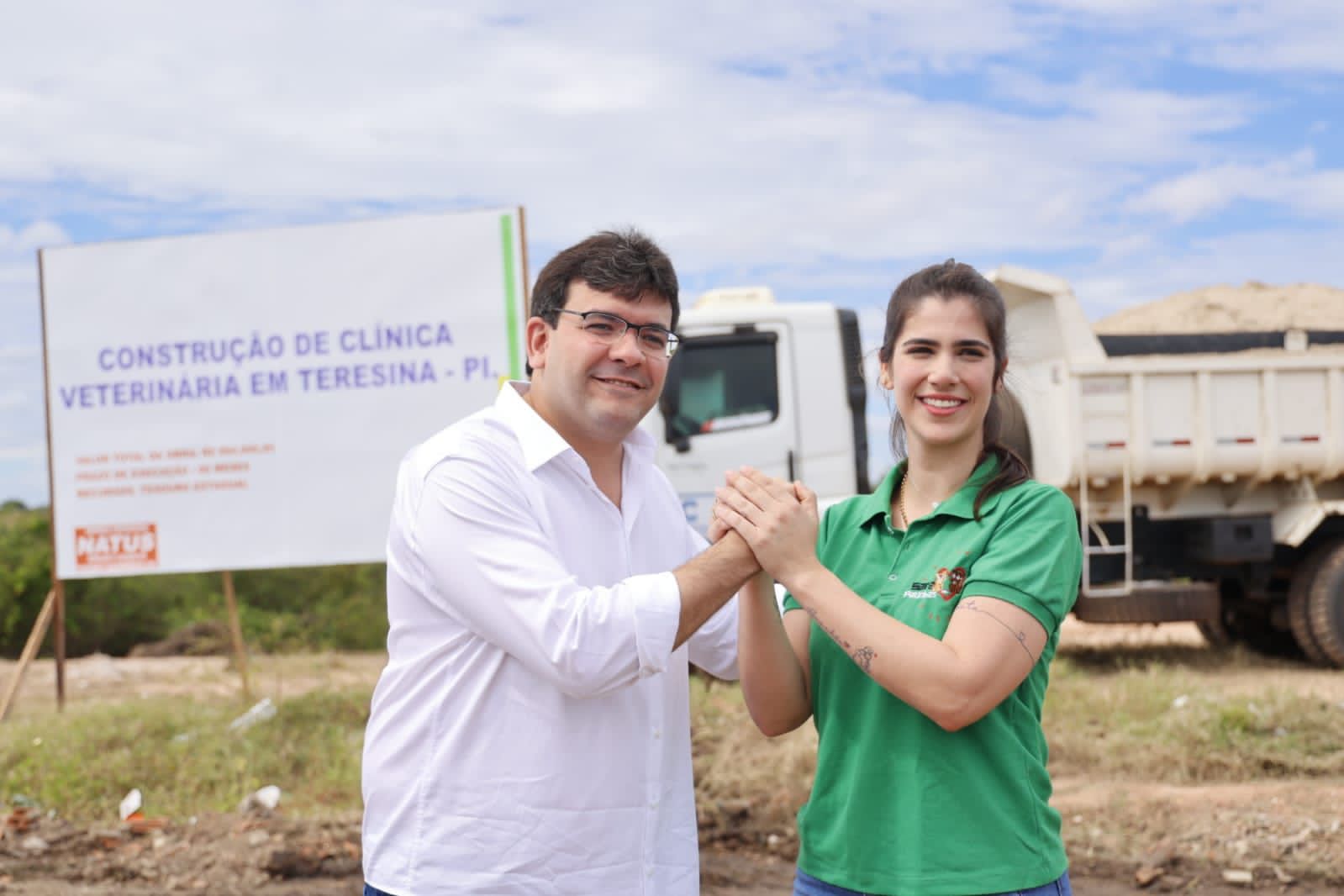 Rafael Fonteles visita obras de construção do 1º Hospital Veterinário de Teresina